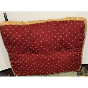 VTG Tapestry Dakota Throw Pillow 16”X13” Red Gold  Cottagecore Boho Retro Y2K